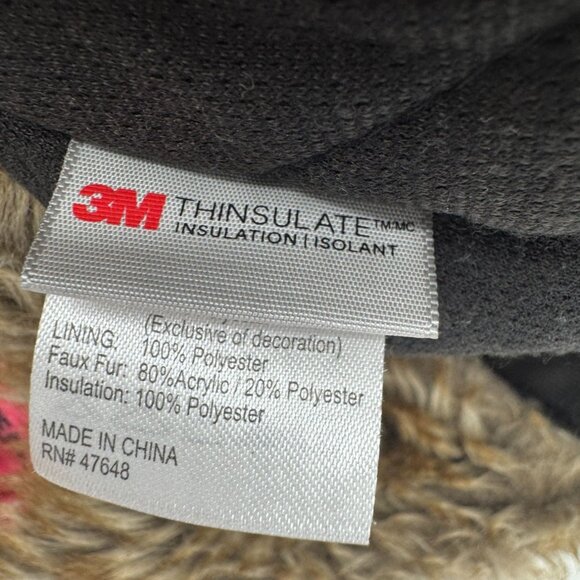 Hot Shot Realtree Women Insulated Trapper w/ Faux Fur One Size Pink Camo Outdoor - Picture 10 of 11